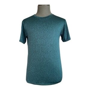 Real Essentials Mens L Active Dry-Fit Moisture Wicking Stretch TShirt Green NWOT